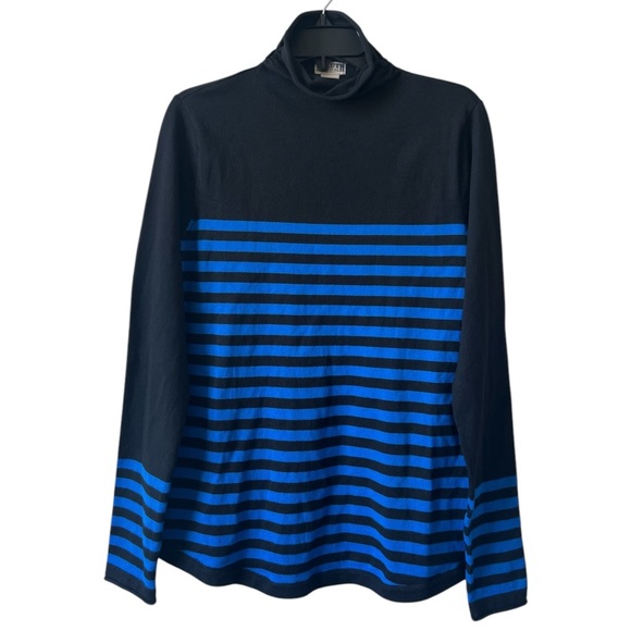 Duluth Trading Co Women’s S’no Sweat Turtleneck Sweater Coolmax M Black Blue - Picture 1 of 5